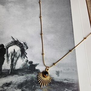 Tigers eye sunburst necklace
